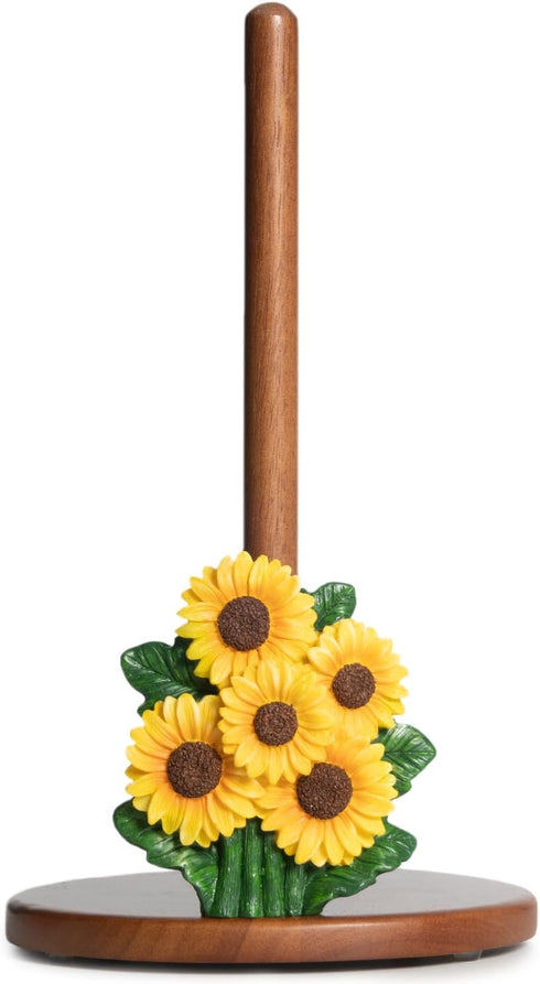 Countertop Country Counter Sunflower Paper Towel Holder Sunflower Kitchen Decor Accessories Gift for Women Yellow Cute