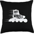 Skating Board Inline Roller Skate Throw Pillow, 18x18, Multicolor Skateboard Inline Skating My Wheels