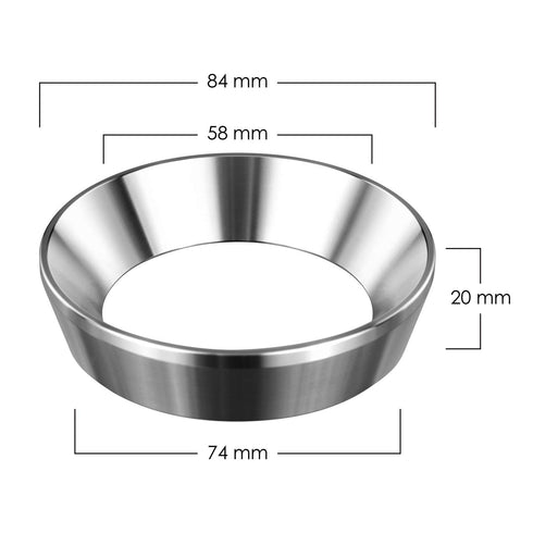 Stainless Steel Espresso Dosing Funnel for 58mm Portafilter