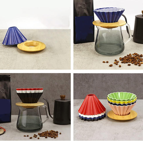 Wooden Coffee Filter Tray, Just Pad for Coffee Filters