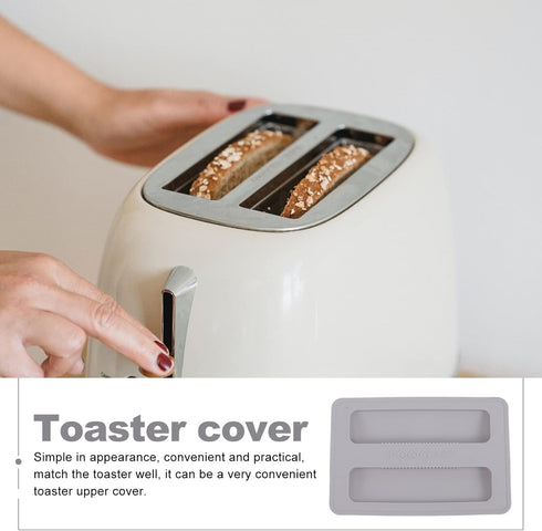 2 Slice Toaster Lid Toaster Cover 2 Slice, Bread Toaster Silicone Dust Cover Toaster Lid for Kitchen Coffee Shop Restaurant Toaster Appliance, Top Cover for Bread Machine by Angoily