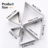 SK Triangle Shape Cookie Cutter Set, Stainless Steel, 5-Piece, Small (2.7in)