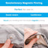 DuvetComforter Strong Magnetic Fasteners with Key, 1 Set or 4 for Duvet Cover Clips, Clear