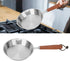 Mini Egg Pan, Stainless Steel Fry Pan, Single Serve Omelet Pan, Small Skillet for Eggs & Pancakes (12cm)