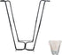 REMJUD Outdoor Trash Bag Holder Stand,Metal Garbage Bag Holder for 30-45 Gallon Bags,Leaf