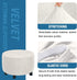Velvet Round Ottoman Slipcover - Ottoman Covers, Footstool Protector, Storage Stool - Stretch with Elastic Bottom, Real