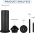 Toilet Plunger with Holder for Bathroom, Powerful Efficient Suction Cup, Heavy Duty Deep Cleaning Tool