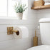 Set, Sets Autumn Alley Antique Gold Toilet Brush and Holder Standing Toilet Brush for Modern Bathroom Decor, Soft Gold