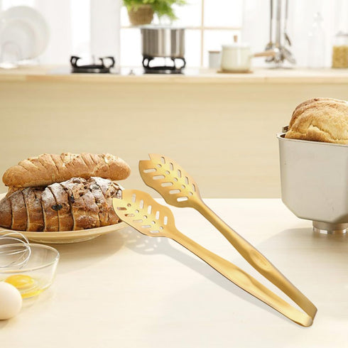 Heavy Duty Stainless Steel Salad Spoon and Fork Serving Set, Large Metal Serving Utensils for Home Kitchen Party