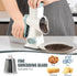 KEOUKE Rotary Cheese Grater with Handle, Vegetable Cheese Shredder Slicer for Kitchen, 3 Changeable Blades