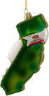 Kurt Adler Glass California Ornament, 5-Inch for Christmas