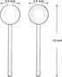 Youngever 4 Pieces 12.8 Inch Plastic Salad Servers, Set of 2