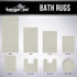 KANGAROO Luxury Chenille Bath Rug, 36x24, Extra Soft and Absorbent Shaggy Bathroom Rugs, Cream