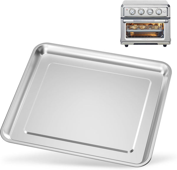 Stainless Steel Baking Tray Pan Compatible with Cuisinart Airfryer TOA-060 and TOA-065