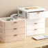 Lurrose Drawer Vanity Organizer, Compact Storage Box with 4 Drawers for Makeup, Office, Dorm, Desk