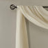 Madison Park Harper Sheer Bedroom Curtain - Modern Contemporary Window Panel for Kitchen, 42" x 144", Cream