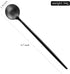 4 PCS 6.7 Inches Satin Black Stainless Steel 18/10 Coffee Spoons,Iced Tea Spoon,Espresso Stirring Spoon,Matte Black SS304 Teaspoons,Dessert Spoon,Long Coffee Spoons