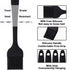 Pastry Brush-Silicone Basting Brush for Cooking,Heat Resistant Food Brush for BBQ,Food Grade Silicone Brush for Grill Baking/Spreading Marinade/Sauce/Oil/Egg/Kitchen Brushes for Cooking(4 Pc,Black) by NXRACSH