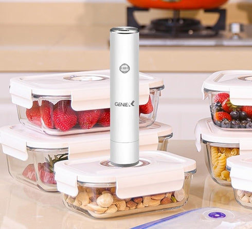 Handheld Vacuum Sealer for Food Storage, Rechargeable Air Pump for Vacuum Bags & Containers