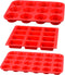 Silicone Muffin Pan Set, 3-in-1 Including Mini 24 Cups, Regular 12 Cups Muffin Pan & 12 Cavities Mini Loaf