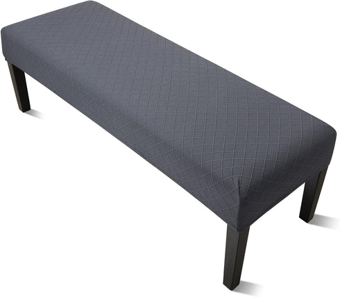 YISUN Jacquard Dining Bench Covers, Stretch Washable Removable Bench Slipcover, Rectangle Bench