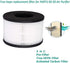 BS-03 HEPA Air Filter Replacement Filter, 3-in-1 True HEPA Filter Compatible with PARTU BS-03 Air Purifier, 1-Pack