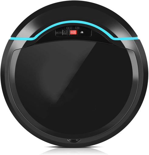 Robot Vacuum Cleaner - USB Rechargeable Automatic Smart Robot Vacuum Floor Cleaner for Household Sweeping, Black