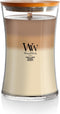 WoodWick Large Hourglass Trilogy Candle, Café Sweets Scented, Premium Soy Wax Blend, 21oz