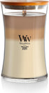 WoodWick Large Hourglass Trilogy Candle, Café Sweets Scented, Premium Soy Wax Blend, 21oz