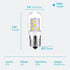 LED Microwave Light Bulbs Under Hood, 40W Equivalent E17 Dimmable Bulb for Range Hood, 2 Pack