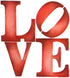 Designer Stencils LOVE Sculpture Cookie Stencil Set, Beige/Semi-Transparent