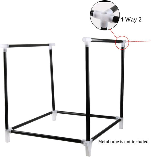 16mm 4 15 uxcell Shoe Rack Accessories Connectors, Inner Diameter for Repair Assembled Wardrobe Way, Replacement