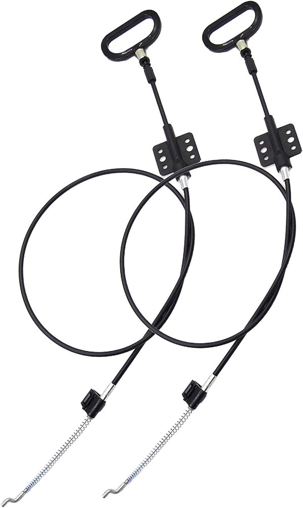 2 Pieces Recliner Release Cable Replacement D-Ring Pull Handle, Exposed Length 4.75" with S Tip