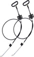 2 Pieces Recliner Release Cable Replacement D-Ring Pull Handle, Exposed Length 4.75" with S Tip