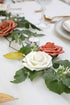 Floroom 25pcs Real Looking Ivory Foam Fake Roses with Stems for DIY Wedding Bouquets, Party Decorations