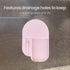 Silicone Toothbrush and Razor Holder, Reusable Shower Caddy with Suction Cup, Suitable for Wall or Mirror Use, Bathroom