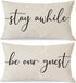Pandicorn Farmhouse Pillow Covers 12x20, Set of 2 Rustic Decorative Lumbar Pillow Covers for Living Room Bedroom