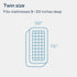 Niagara Cotton Twin Mattress Topper, Pillow Top Quilted Fitted Cooling Cover for Back Pain, Fits 20 Inches (39x75)