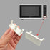 Microwave Button Replacement for KitchenAid/Whirlpool Models - Rectangular Door Eject Button (White)