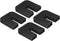 PATIKIL Rubber Isolator Pads, 4 Pcs U-Shaped Anti-Vibration Mats 1.97" x 1.97" for Mini Split AC Compressor, Black