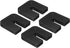 PATIKIL Rubber Isolator Pads, 4 Pcs U-Shaped Anti-Vibration Mats 1.97" x 1.97" for Mini Split AC Compressor, Black