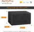 46 16 22 inch, NettyPro Deck Box Cover Outdoor Waterproof Storage Bench Cover for Rectangular Deck Box, x x Black