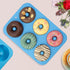 Silicone Donut Mold for 6 Doughnuts, Set of 2. Food Grade LFGB Silicone Bagels Baking Pan, Non-Stick, Dishwasher Safe, Heat Resistant and Microwave Safe(Blue) by Aichoof