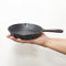 6 Inch Cast Iron Skillet, Pre-seasoned Frying Pan with Drip-Spouts for Indoor and Outdoor Cooking