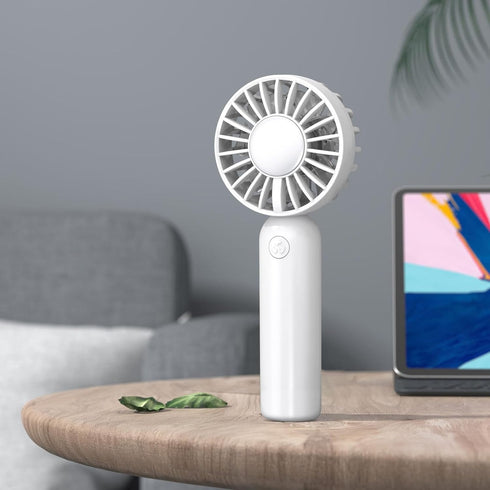 Mini Handheld Fan, Portable Battery Fan with 3 Speed, USB Rechargeable Makeup Eyelash Fan for Women Traveling
