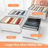 Wardrobe Closet Organizer - 7 Grids Foldable Drawer Dividers for Jeans, Pants, Shirts, Leggings, Stackable Bins (1PCS)