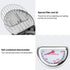 Tempura Frying Pan, 10 inch Deep Fryer Pot with Temperature Control, Carbon Steel Japanese Fryer for Kitchen Cooking