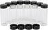 30ml Glass Spice Jars 12 PCS, Small Empty Seasoning Containers for Camping, Coffee Bean Sample Vials Bottles