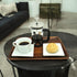 Set 2 14" 10", 12" 8", Acacia Wood Dinner Serving Tray of Size: Lg x Med x Richly Grained, Decorative Coffee Table