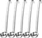 Cunhill 5 Pcs Soup Ladles, Stainless Steel Serving Ladles with Long Handle for Cooking, Stirring, Portioning